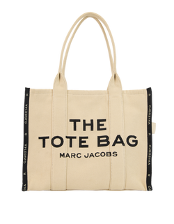 Large The Tote Bag, Canvas, Beige, MIV, DB, 3*